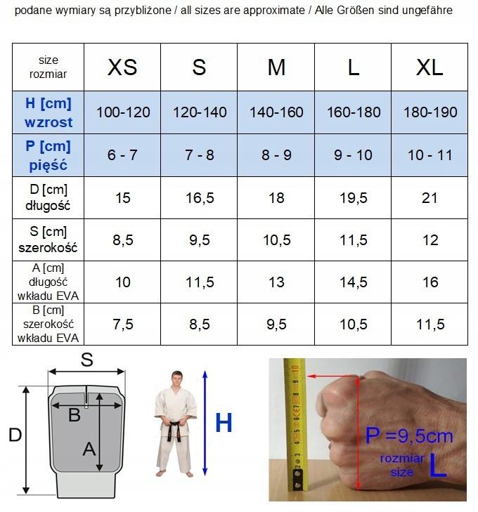 Fist protectors, flexible hand guards, karate, black,