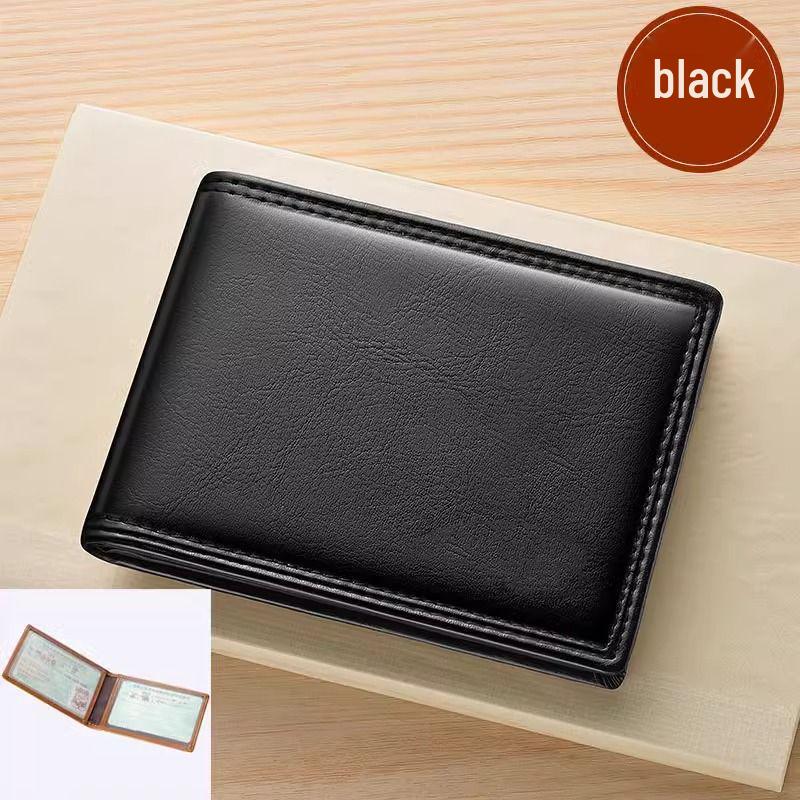 Premium Leather License & ID Card Holder for Men and Women - Large Capacity Document Protector