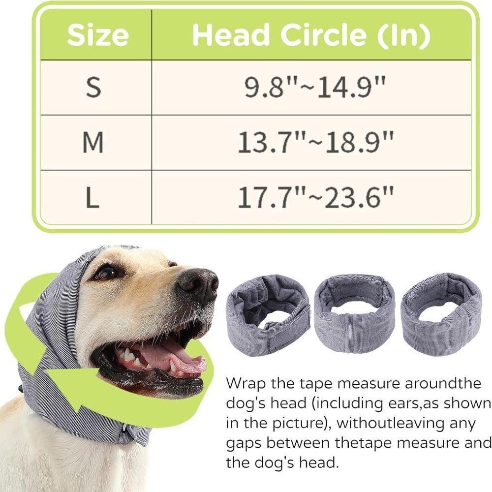 Gehörschutz Beruhigende Ohrabdeckungen Winddichtes Wickeldesign Ohrabdeckungs-Hut Universelle Angstlinderung Hund Lärmreduzierende Kapuzenpullover