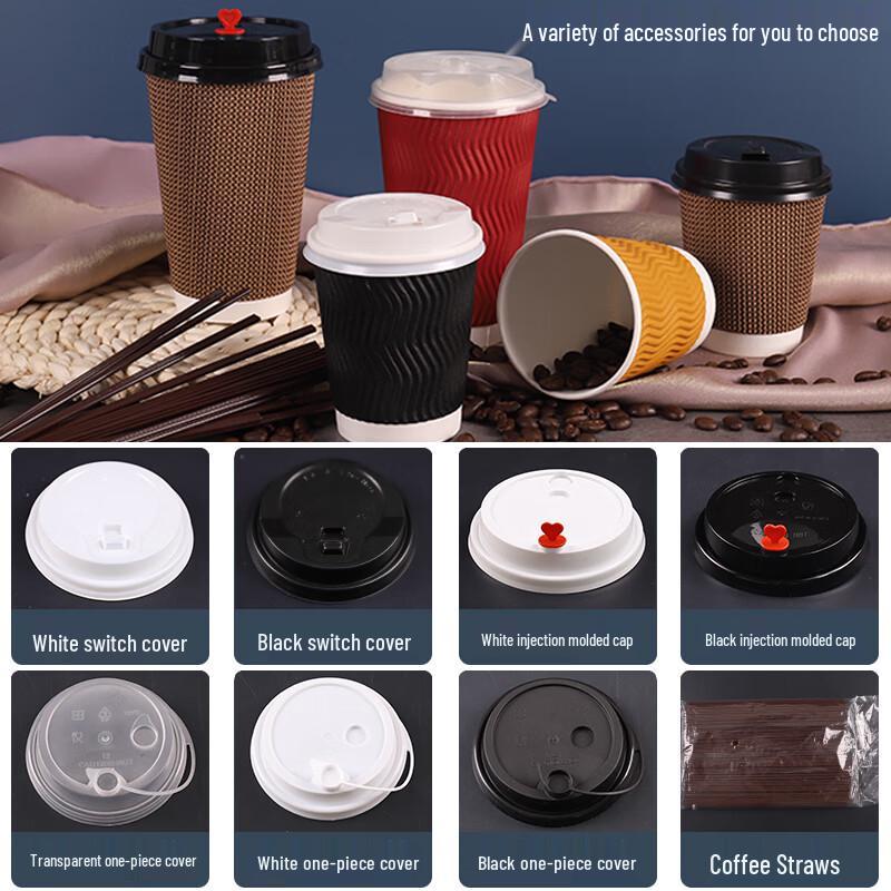 Zhaoran 3-Layer Thickened Disposable Coffee Cups