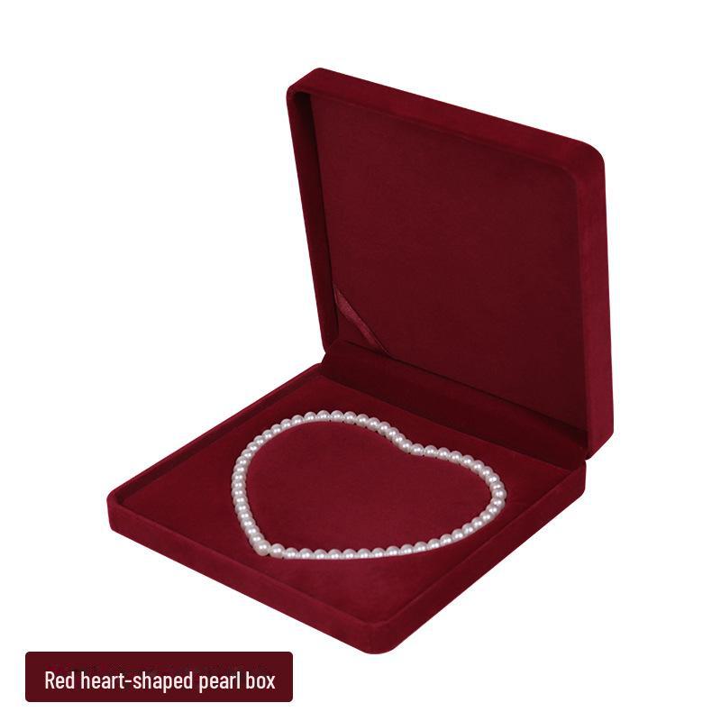 

Бархатная шкатулка для хранения украшений - органайзер для ожерелий, колец и кулонов