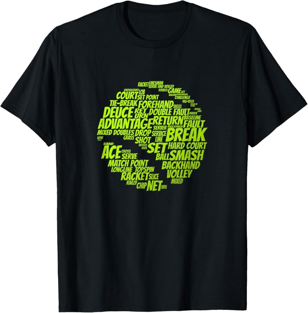 Tennis Terms Tennis Player Playing Tennis Ball T-Shirt Unisex T-Shirt S