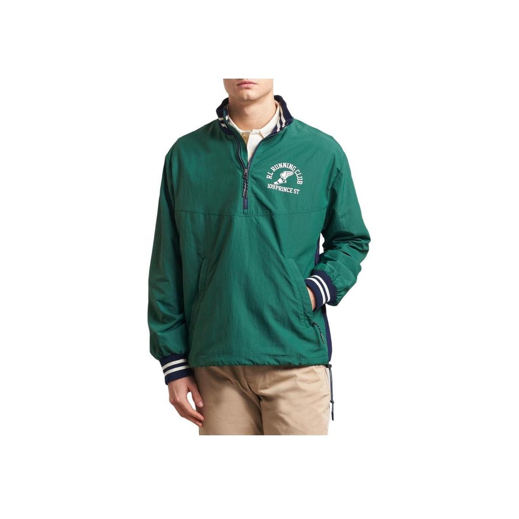 Polo Ralph Lauren Logo Print Pocket Long Sleeve Sweatshirt Men sweatshirt Green 710962240-001