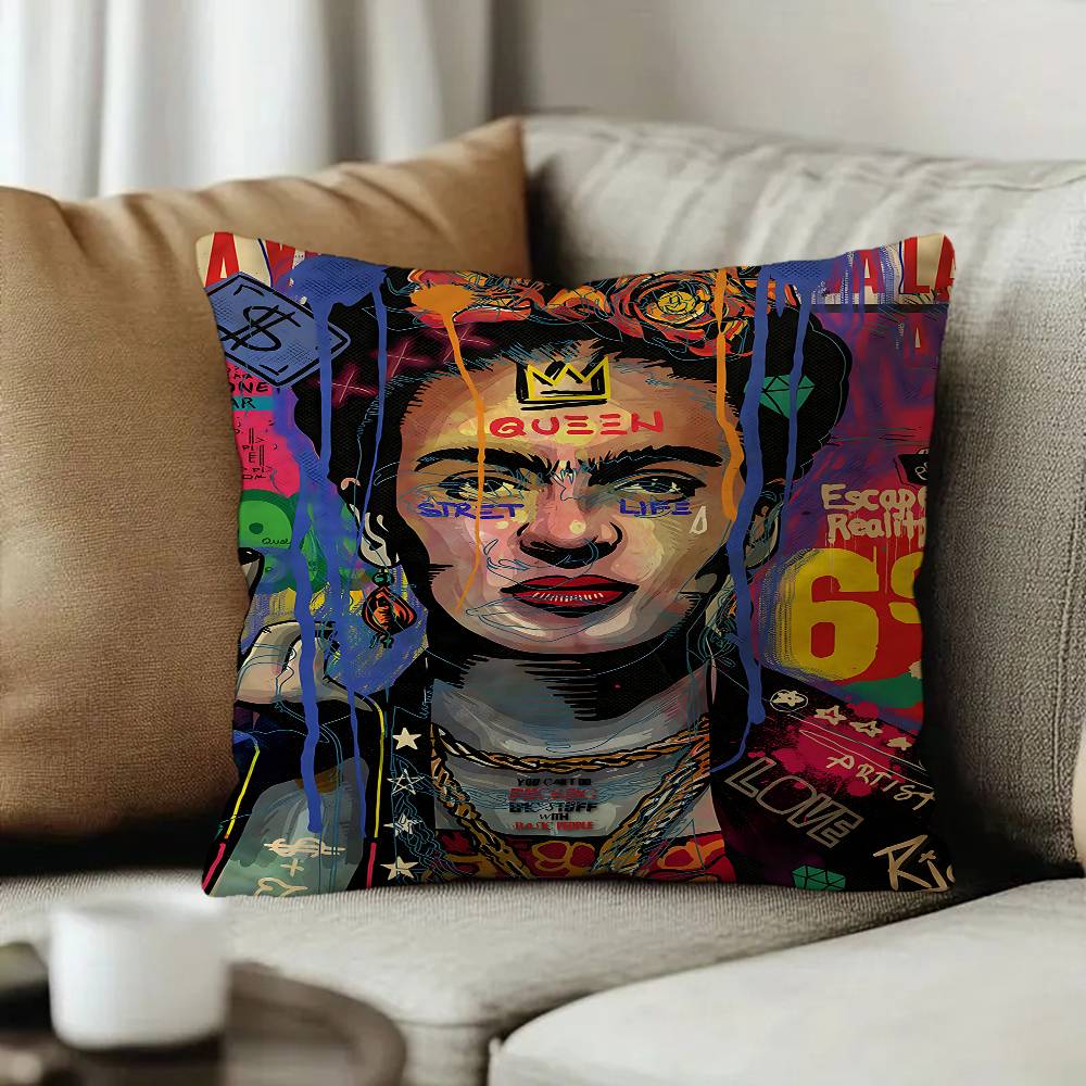 Artist FFrida KKahlos Painting Personalized Pillow Dust Cover Bedroom Kids Party Decoration Pillowcase Birthday Children Gift