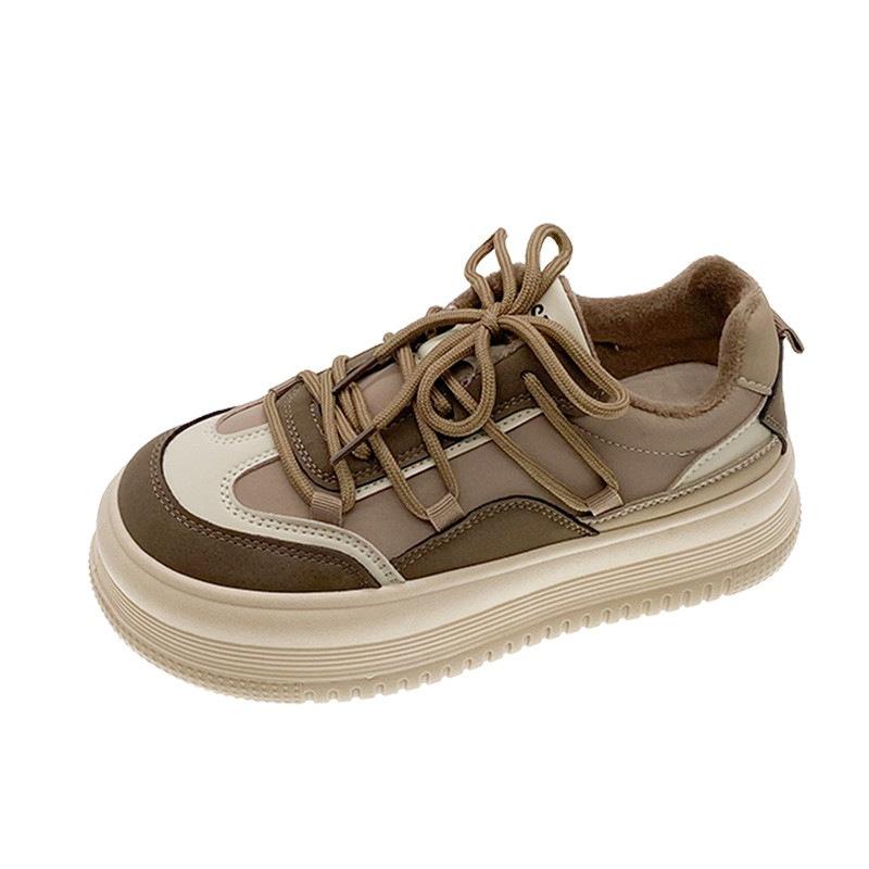 Spring New Little White Shoes Children's High-value Sports Shoes Muffin Platform Casual Shoes Campus Versatile Board Shoes