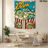 Dino Popcorn Fun Pattern Home Decor Tapestry, Wall Hanging, Decorative RV Wall Cloth.MGT0918043