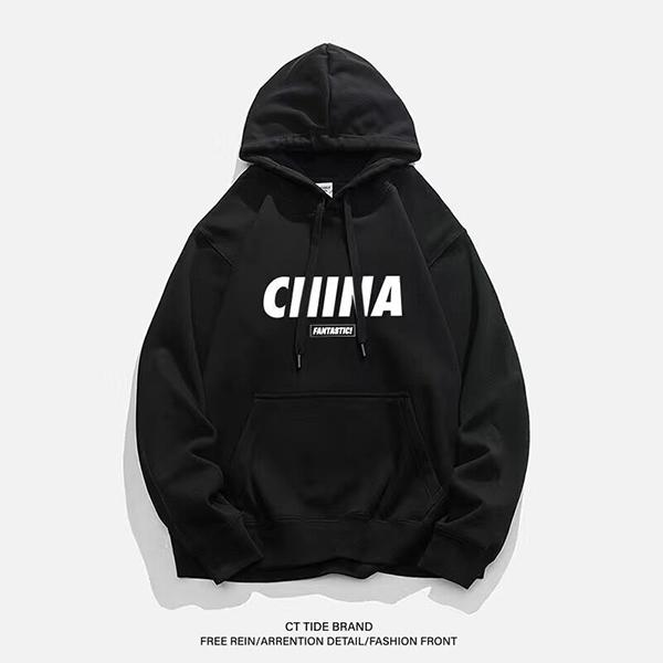 Men's Winter Padded Hooded Sweater Couple Models Thickened Sports Tops