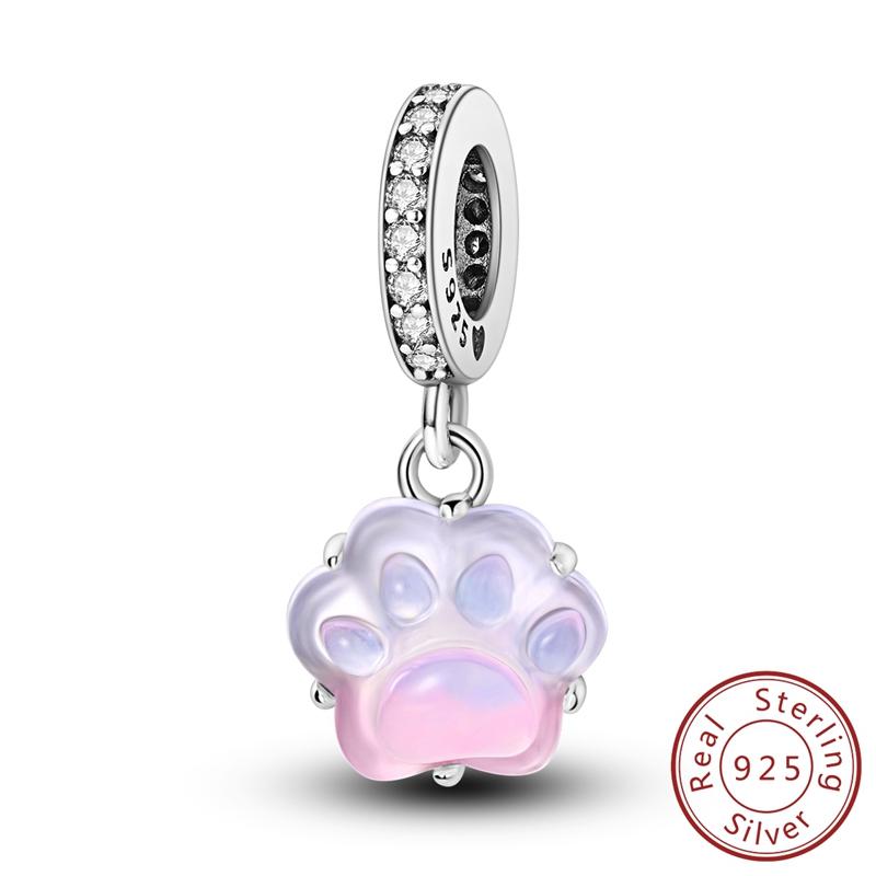 Purple Series Copper Designer Charms Pendants Fit Original Bracelet DIY Craft Beads For Women Making Gift Item