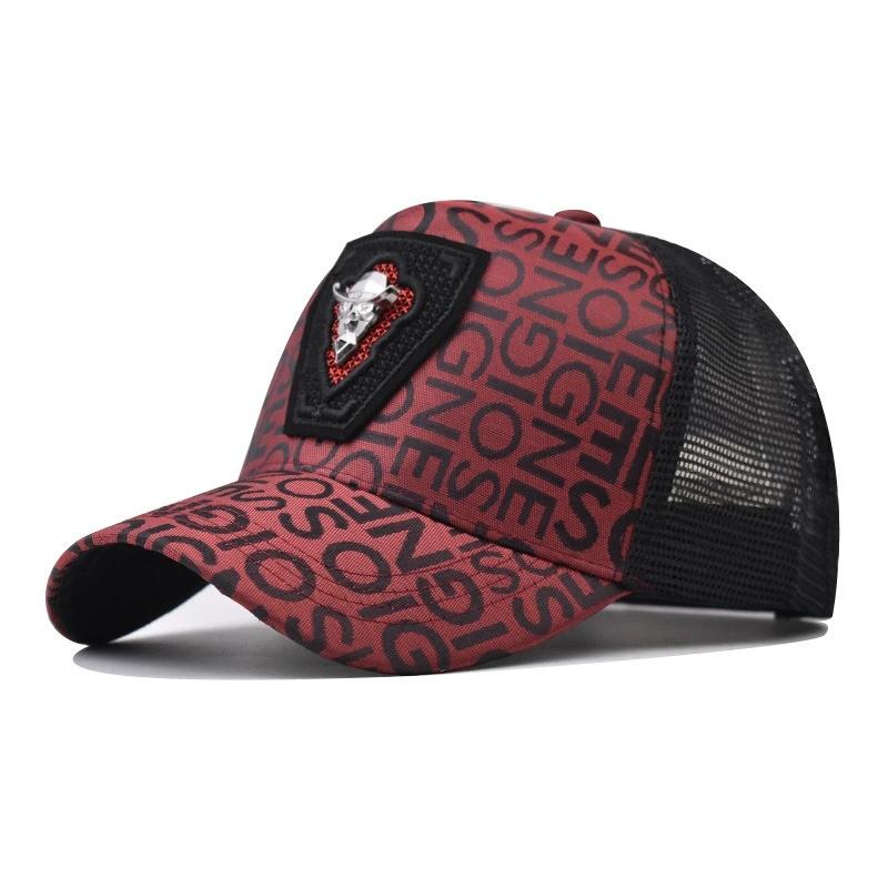 Personality Letter New Design Retro Mesh Baseball Cap for Men Women Autumn Summer Snapback Hat High Top Network Sun Hats Gorras