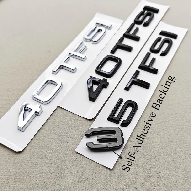 Q6 ABS Car Letter Logo 35TFSI 40TFSI 45TFSI Rear Trunk Tail Badge Emblem Decal For a6 Q2 A4 A5 A6 A8 Q3 Q5 Q7 Sticker Accessories