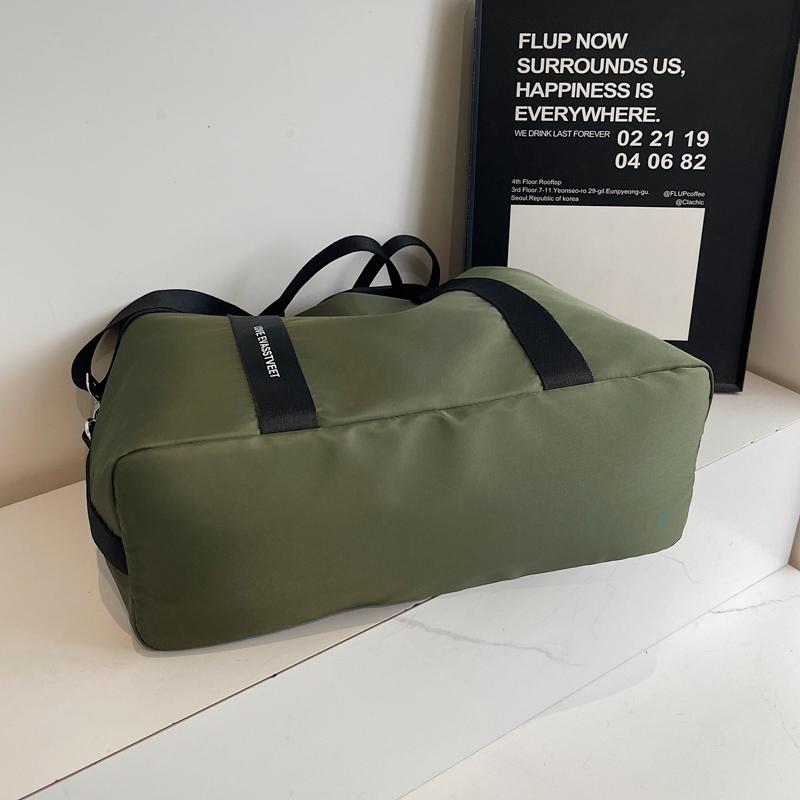 Short-distance Travel Bag Lightweight Foldable Clothes Storage Bag Handbag Large Capacity Shoulder Bag