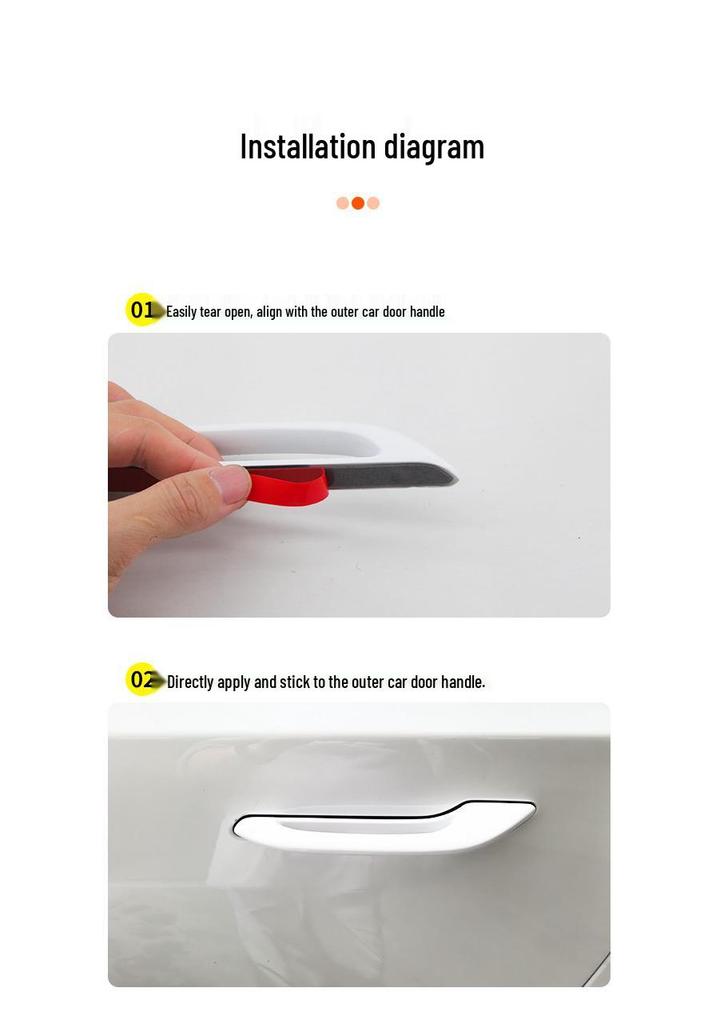 Anti-freeze Portable Exterior Trim for Tesla Model Y/3 Door Handle