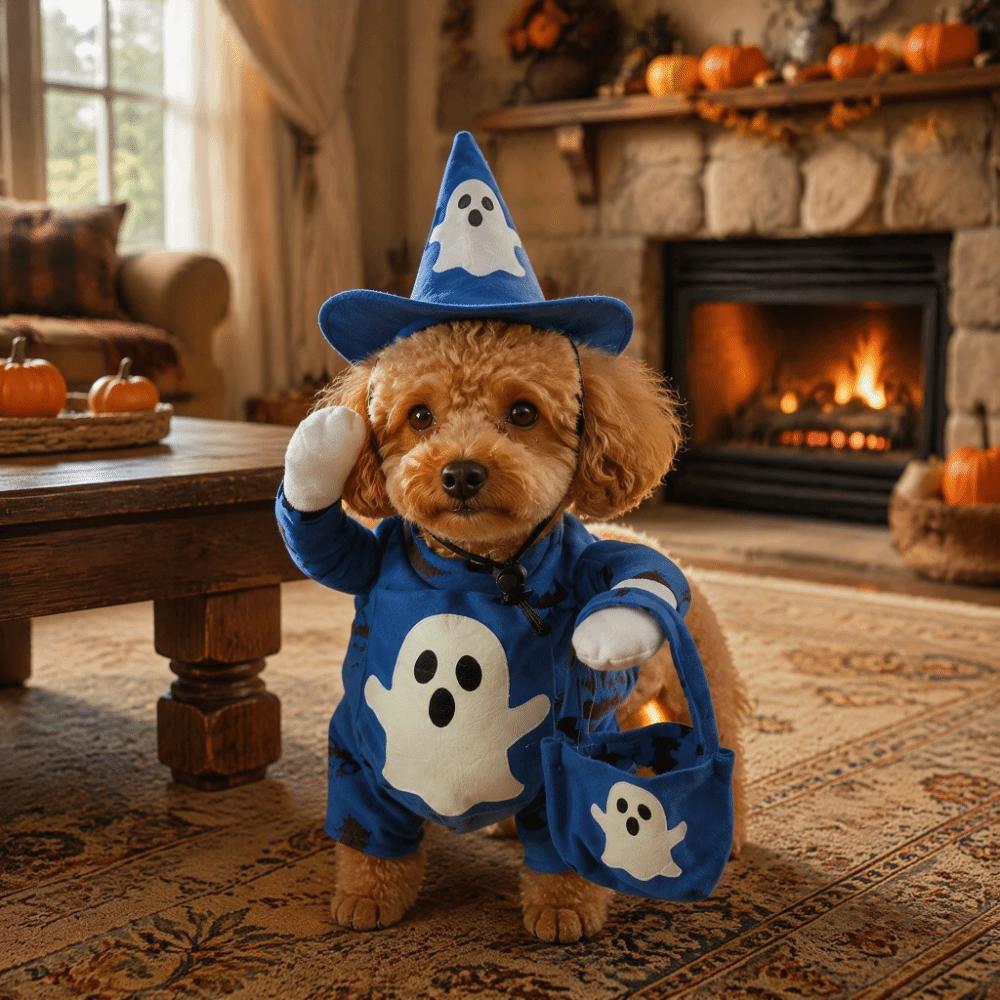 Luminous Dog Cosplay Clothes Glow-in-the-Dark Standing Dog Outfit  Party