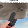 1pc Magnetic PU Leather Glasses Holder for Car Visor - Glasses Clip with Black Textured Grip, Compact Design for Easy Access