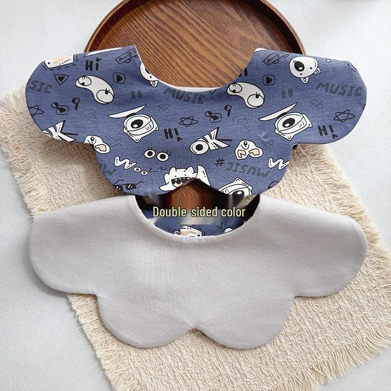 Storyme Double-Sided Korean Baby Drool Bib With Side Label, Suitable for 0-2 Years
