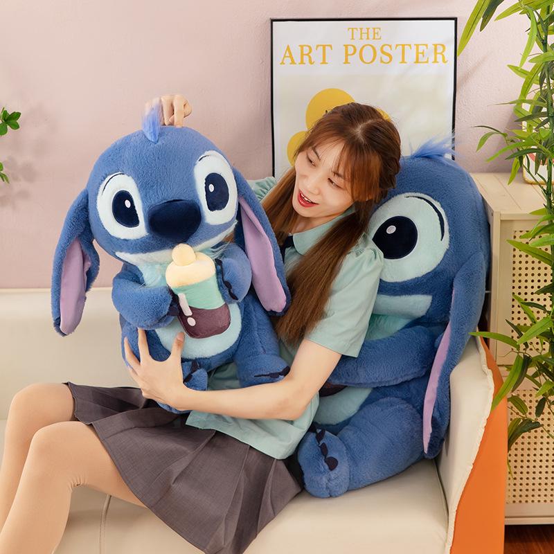 Stitch Plush Baby Bottle Toy - Creative & Cute Soothing Doll for Children