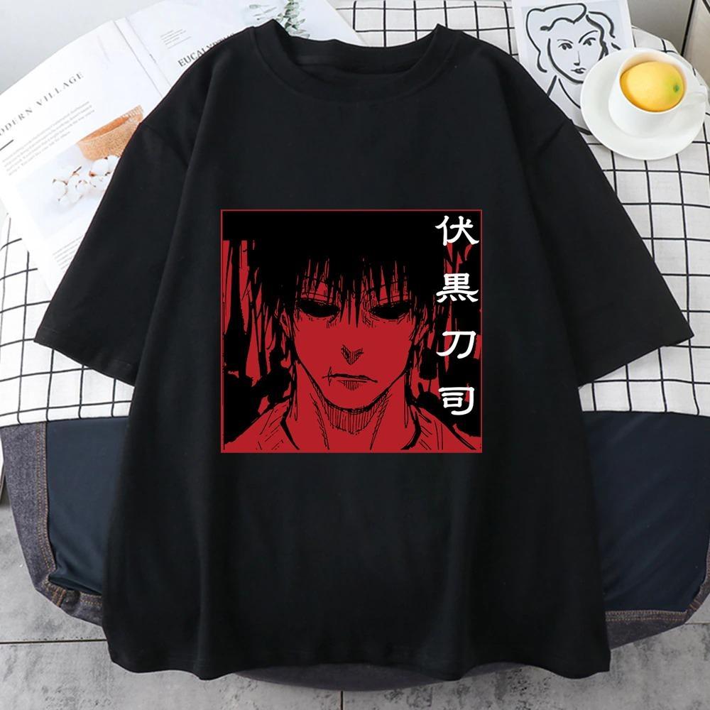 Hot Anime Fushiguro Toji Graphic Printed T-Shirt Men's Women's Outdoor Cool Street Round Neck Short Sleeve Harajuku T Shirt
