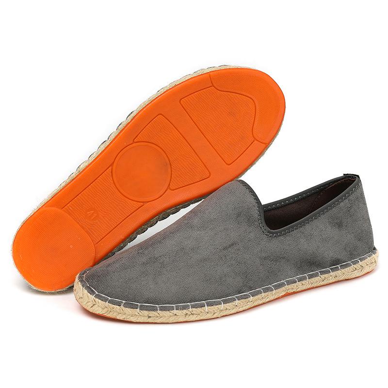 

T206 Unisex Linen Sole Woven Straw Slip-On Fisherman Shoes 47