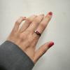 Серебряное кольцо с натуральным рубином 0.813ct, вес изделия 2,26 гр (2213260)