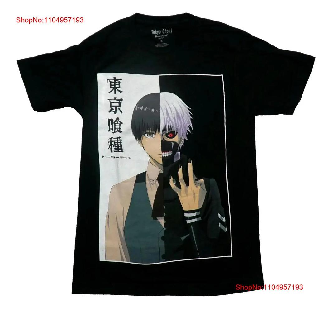 Tokyo Ghoul New Adult T Shirt Ken Split Face By Black Kanji vintage Washed Stretched Stylish Breathable homme fashion Casual