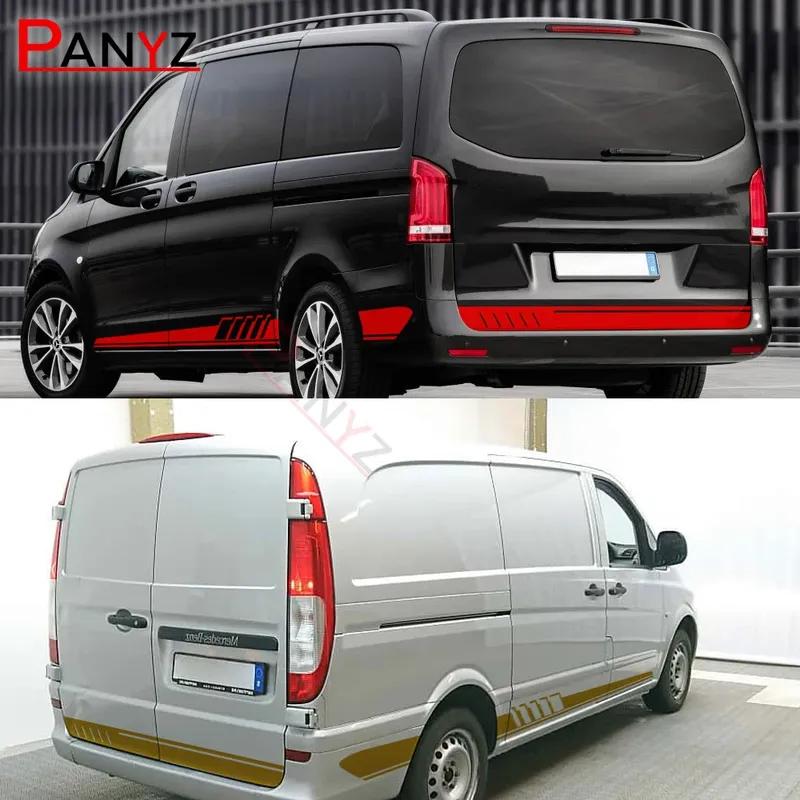 3Pcs Car Stickers For Mercedes Benz Vito V Class Viano W638 W639 W447 Marco Polo EQV Camper Van Vinyl Decals Tuning Accessories