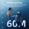 SOONPHO  60M Action Camera Waterproof Cas for DJI Osmo Action4/3/5 Pro Sports Protective Camera Accessories