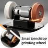 Sturdy Base Electric Small Sander Dual Wheel Electric Sharpener Grinder Sanding Machine Woodwork
