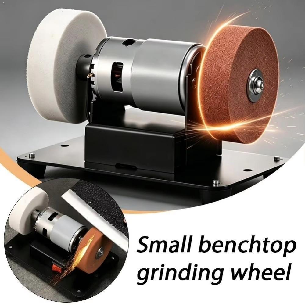 Dual Wheel Electric Small Sander Sturdy Base Sanding Machine Electric Sharpener Grinder Polishing