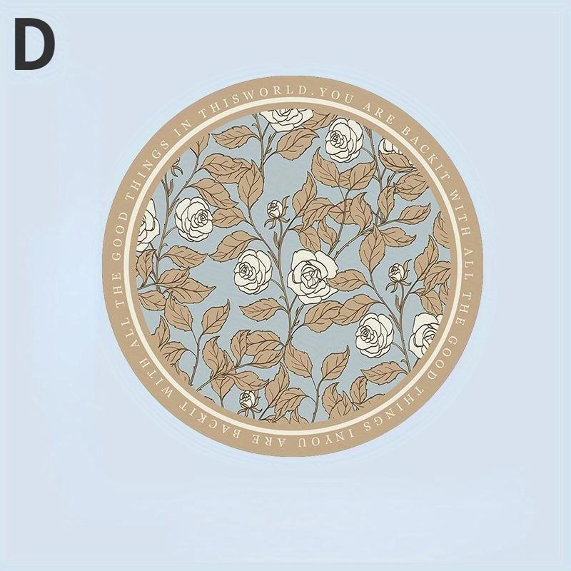 2PC Light Luxury Style Dining Table Insulation Mat Round Small Meal Mat No Wash Waterproof Oil Proof Bowl Mat Plate Mat Water