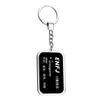 Keychain with Personality Words Pendant Bag Charms Key Chain Metal Rings Keyfob Hanging