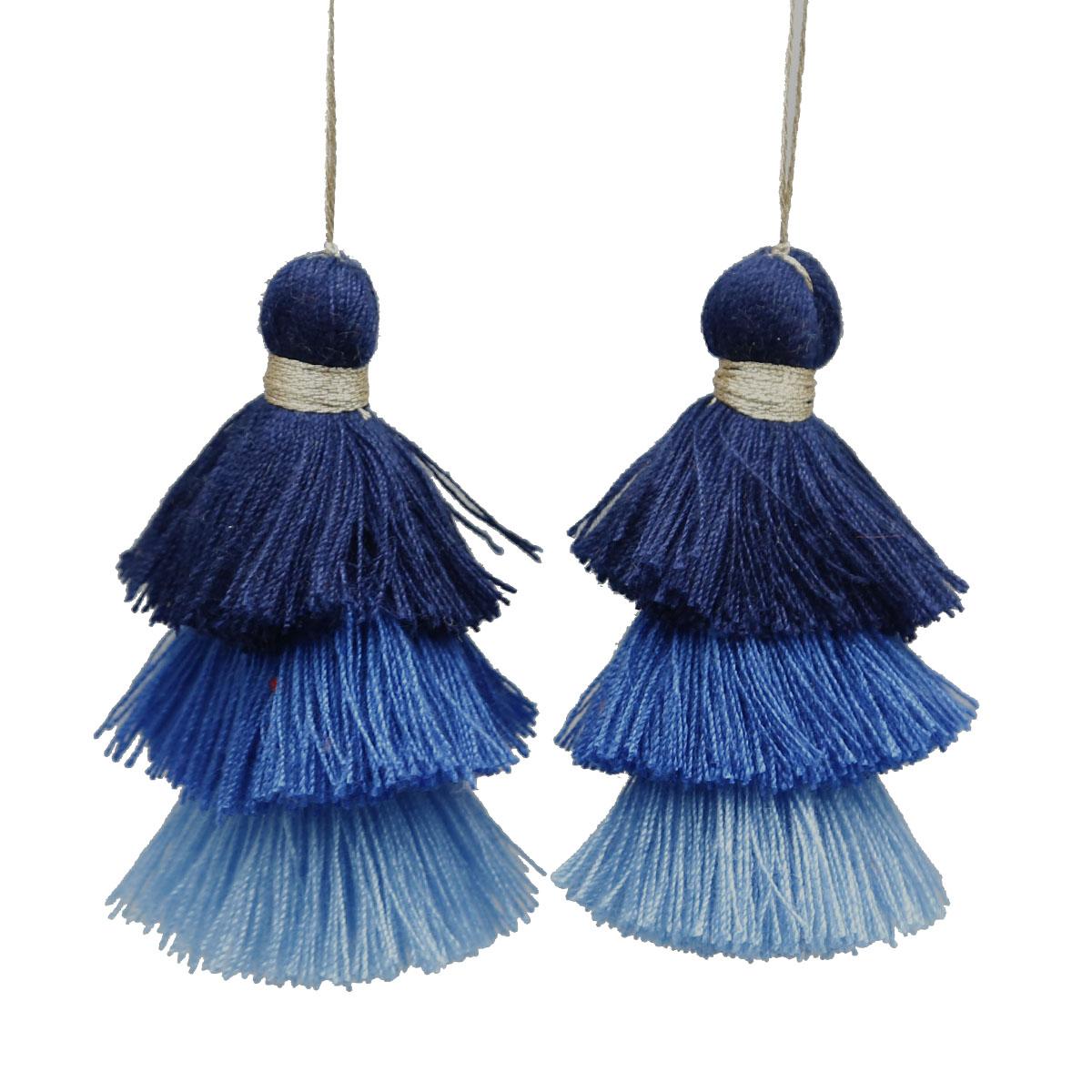 

Разноцветные 3-слойные подвесные серьги с кисточками, подвеска-подвеска для ювелирных аксессуаров, брелок для ключей, серьги «сделай сам»