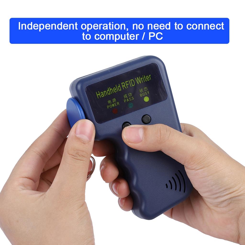 Přenosná ruční zapisovací kopírka kopírka pro 125kHz RFID ID kartu s 5 štítky