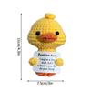 Cute Crochet Animals Ornament Frog Sea Turtle Duck Fox Ornament Desk Accessories Hand-knitted Figurine Finished Crochet Doll