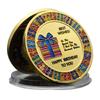 Happy Birthday Coins, Zinc Alloy, Gold Commemorative Coins, Collected Commemorative Medals, Badges, Antique Handicrafts