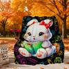 Bunny Reader Outdoor Flannel Blankets, Outdoor Travel, Home Blankets, Fan Gifts,Suitable for All Seasons, Christmas Gifts. R1127144