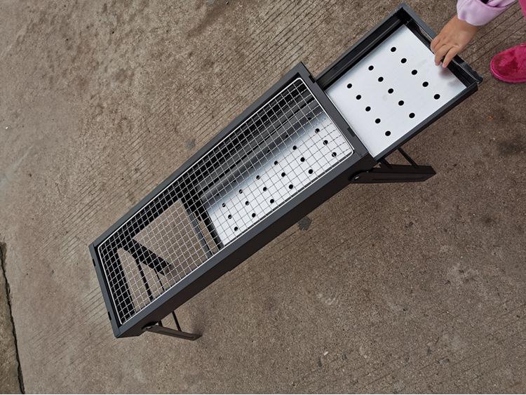 Tragbarer Faltbarer Grill für Zuhause, Draußen, Camping und Picknicks - Ideales Geschenk