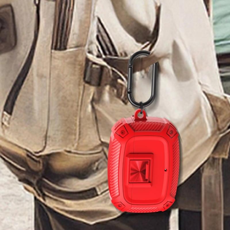 Durability TPU Carbon Fiber Cover for Studio Buds/+ Earbuds AntiShock Shell with Easy Access Charging Port Shell