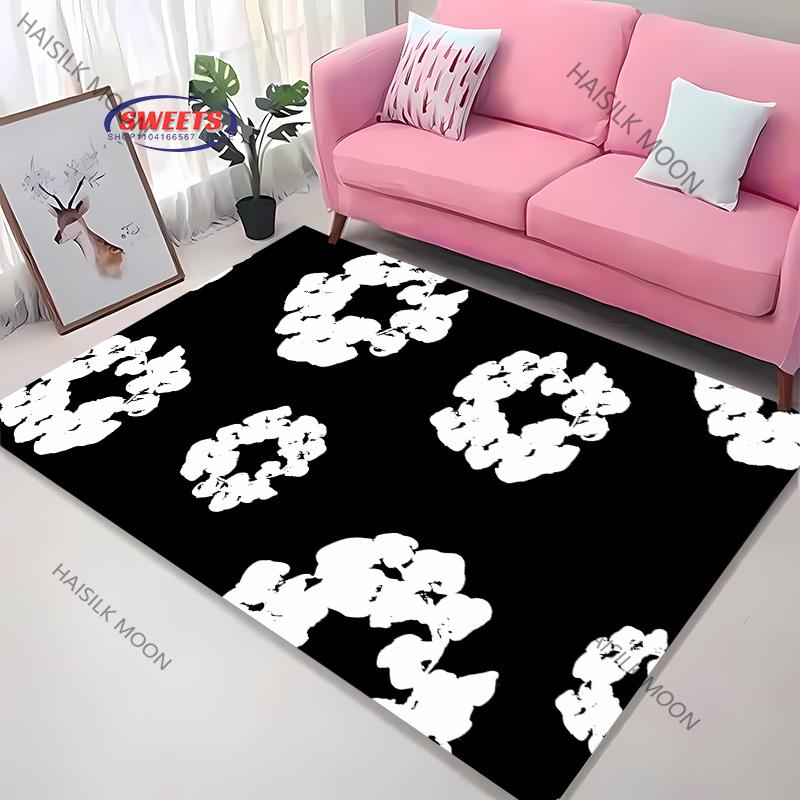 Disc Player Carpet Furry Mat for Living Room Decorative Area Rug Gift for Anniversary Mother Day Father Day