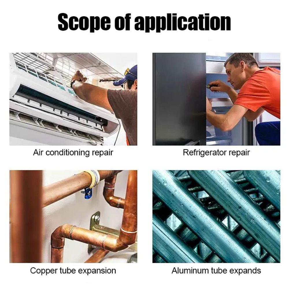 2pcs Hexagonal Handle Tube Expanding Tool Drill Bit Tube Expander Copper Pipe Expander  Brake Tubing