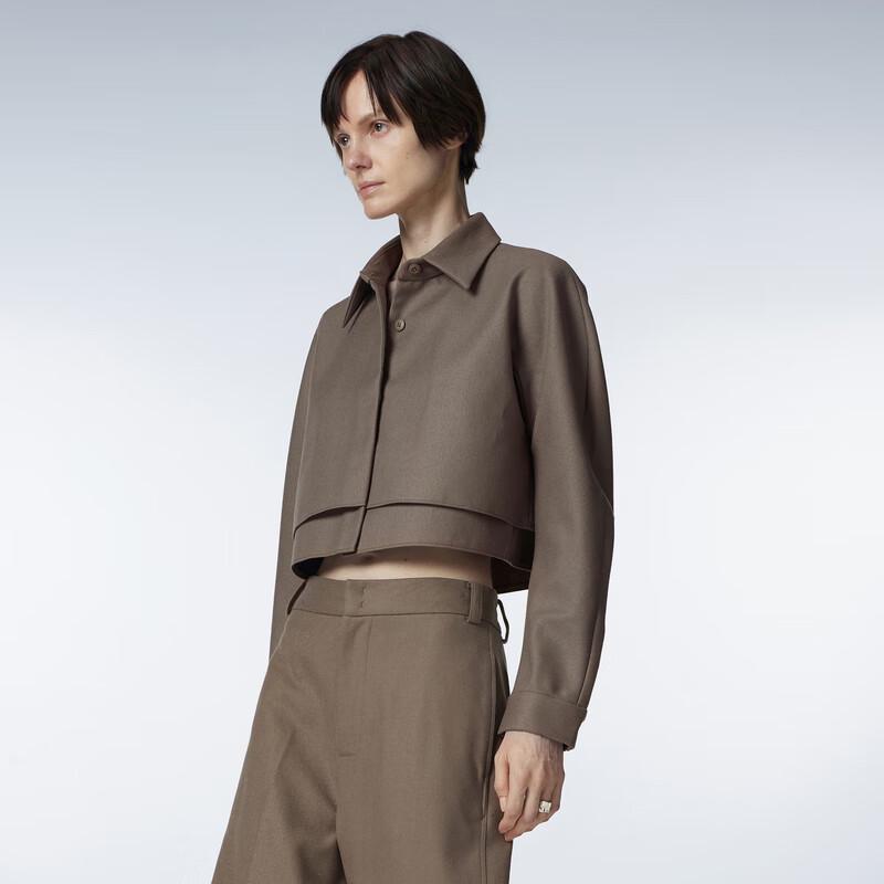 

JNBY 2023 Зимняя куртка из смесовой шерсти с воротником-стойкой L