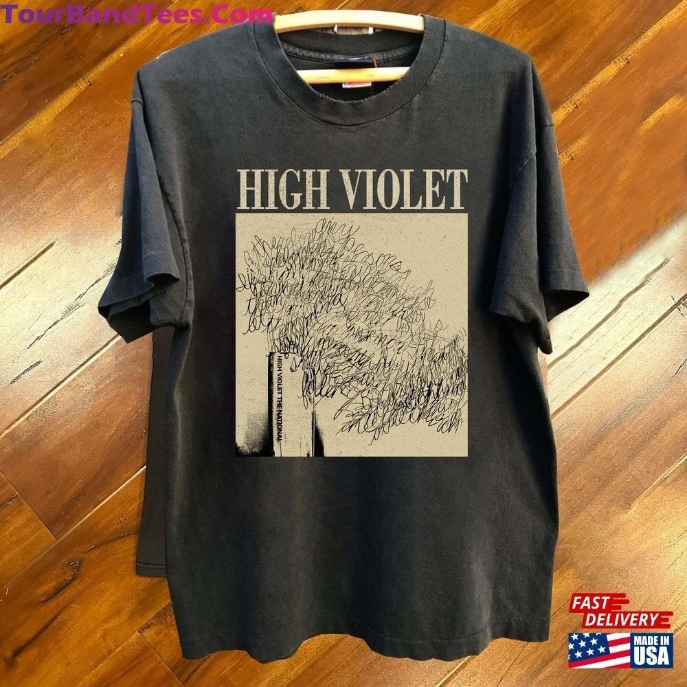 High Violet Shirt The National Band Tee T-Shirt EM0242 Unisex T-Shirt L