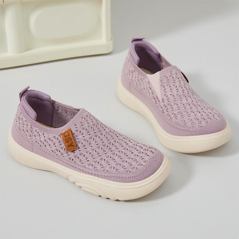 Zapatos de mujer de primavera nuevos con tejido volador, transpirables, para pies no apestosos, zapatos casuales, zapatillas de suela suave, zapatos de mujer de malla transpirable