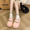 Fashion Litfun Plush Lining Women's Slippers Waterproof EVA Lightweight Slides Fluffy Indoor Slides Furry Warm Cozy Slippers For Women