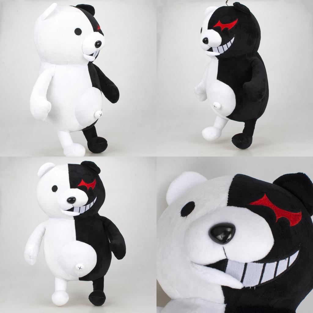 Süßer 14" Stoffbär-Puppe Monokuma aus Danganronpa Weiches und kuscheliger Plüschtier