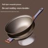 Yoshida Craft 34cm Antihaft-Titan-Wok mit Mikrodruckdeckel