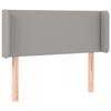 VidaXL Tête de lit avec oreilles Gris clair 83x16x78-88 cm Tissu3118462
