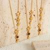 Trendy Star Pendant Necklace for Women High Quality Stainless Steel Gold Plated Chain Black Acrylic Fashion Jewelry Accesories