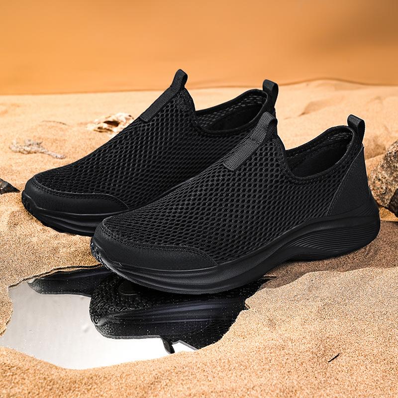 Pantofi de vară pentru bărbați de mărime mare, pantofi sport de exterior noi din plasă respirabilă, cu talpă moale, pantofi casual ușori, pantofi de alergare pentru bărbați