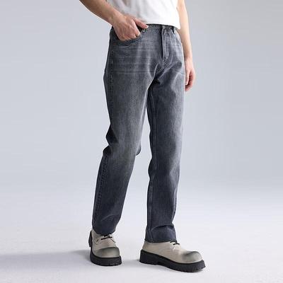 Lilang Men's 3D Retro Straight-Leg Denim Jeans