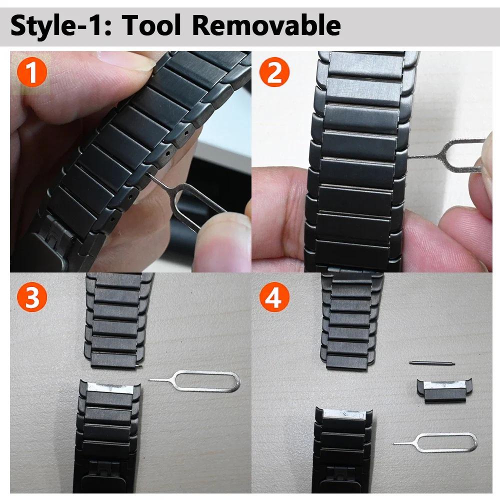 För Google Pixel Watch 4 45mm/3 45mm Klockarmband Titanlegering 1-Länk Armband